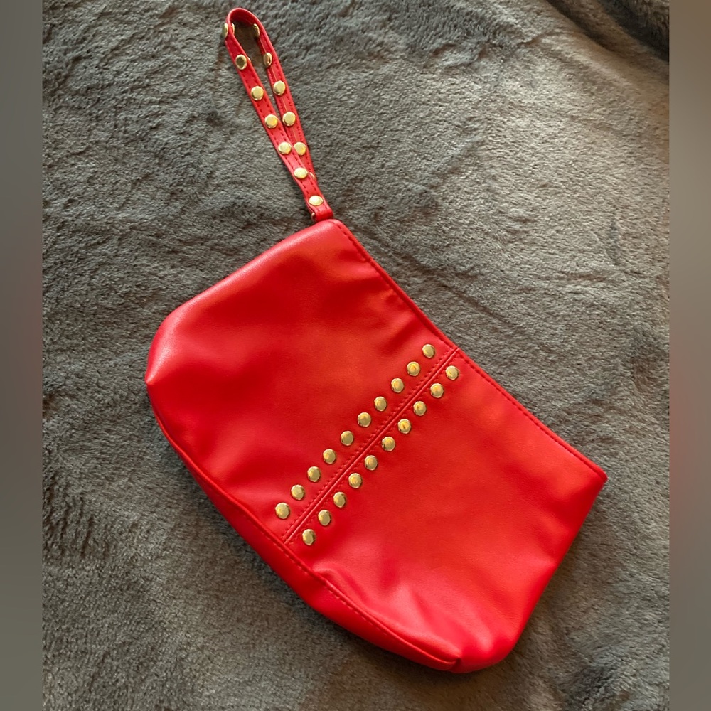 Red and gold studded Elizabeth Arden wristlet!  NWOT ❤️